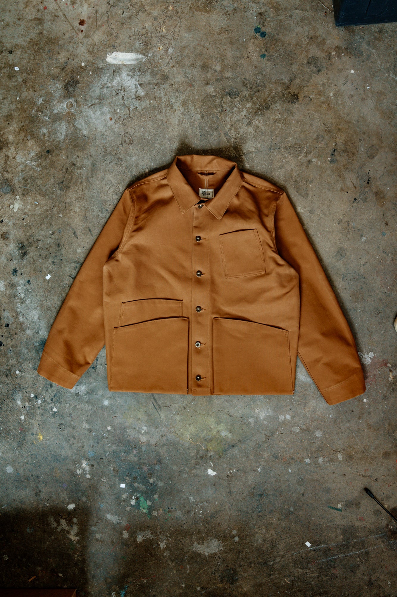 Amos Chore Coat - 13oz Brown Duck Cloth
