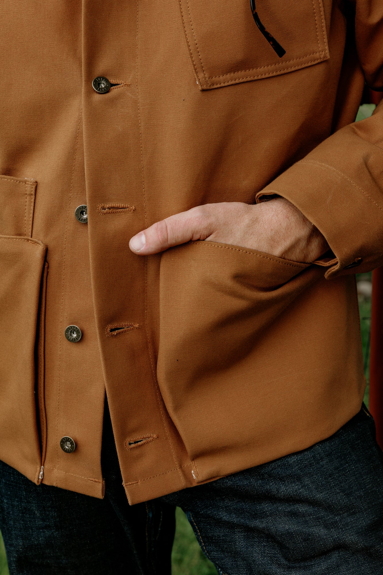 Amos Chore Coat - 13oz Brown Duck Cloth