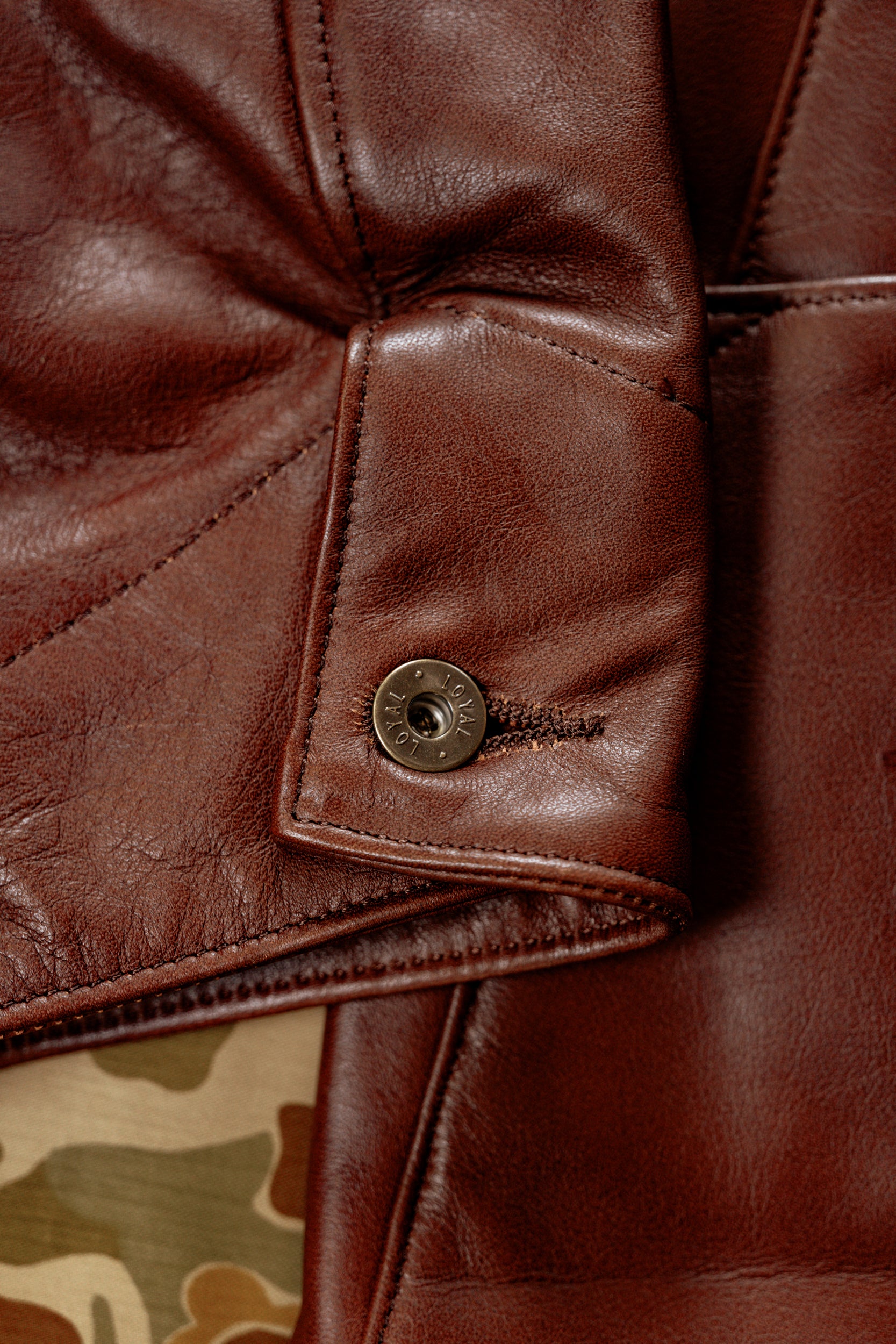 Amos Chore Coat - Brown Italian Calfskin - Large