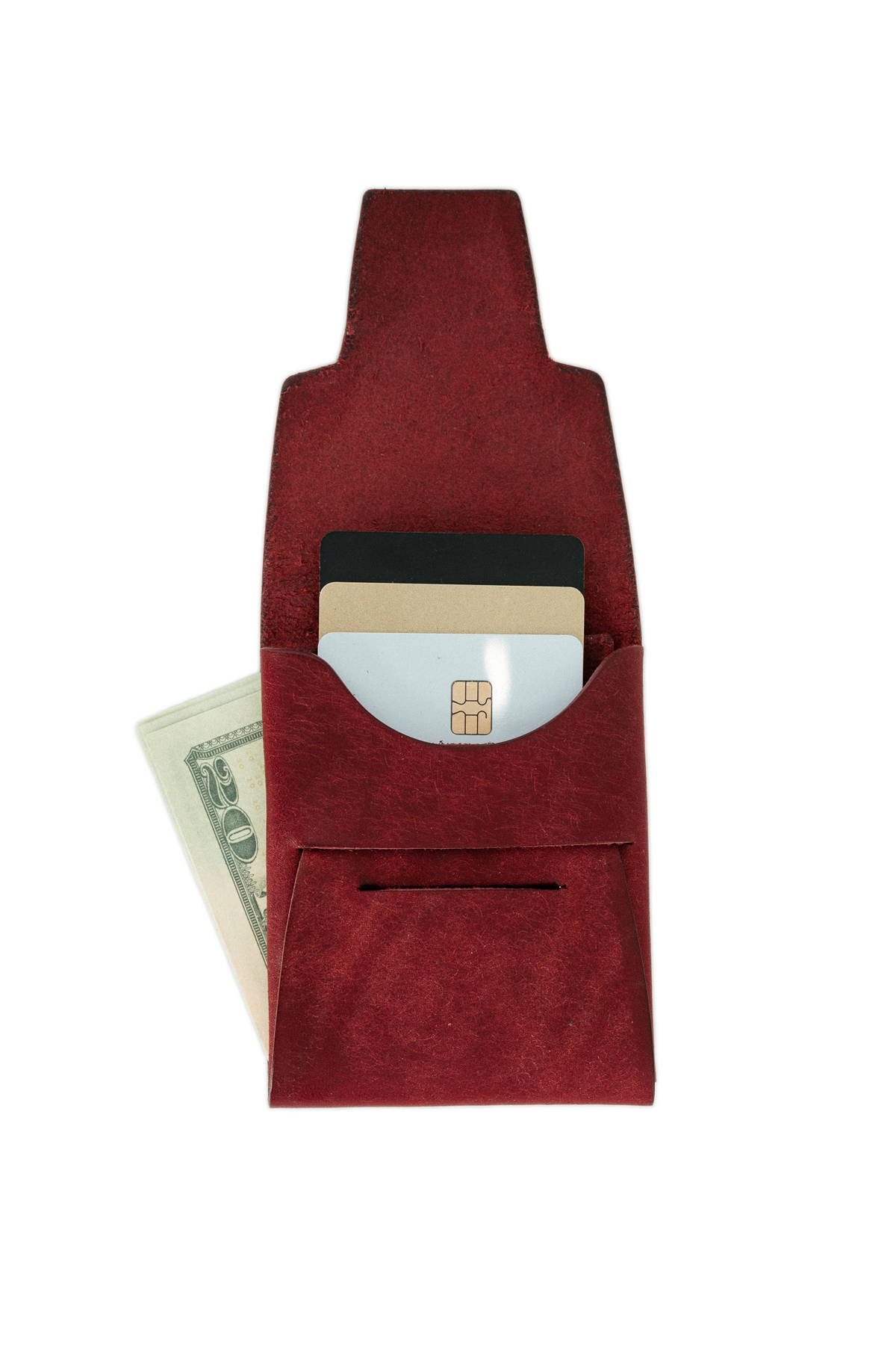 Johnny Wallet - Heavy Duty Burgundy Pueblo