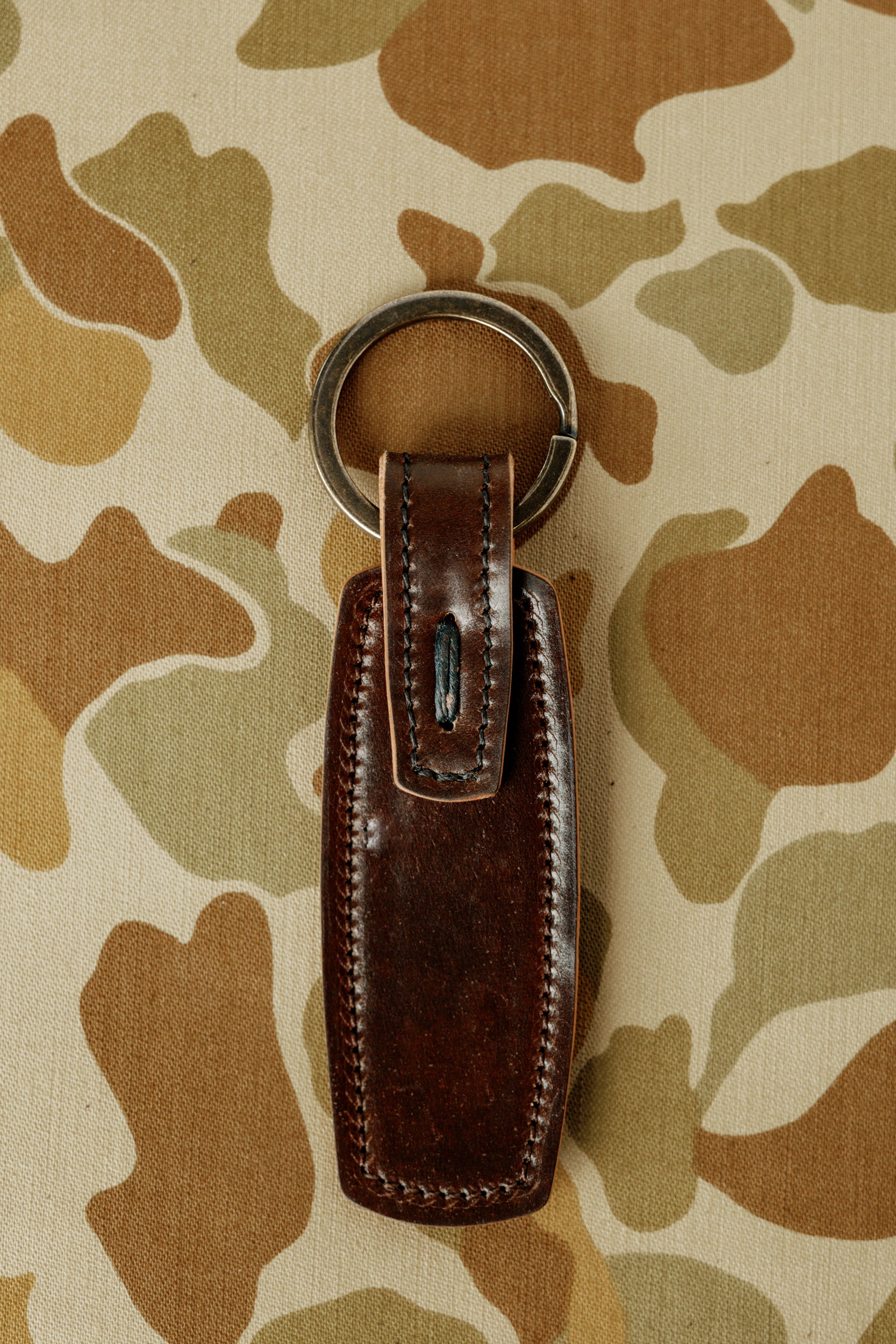 Rover Key Ring - Dark Cognac Shell Cordovan
