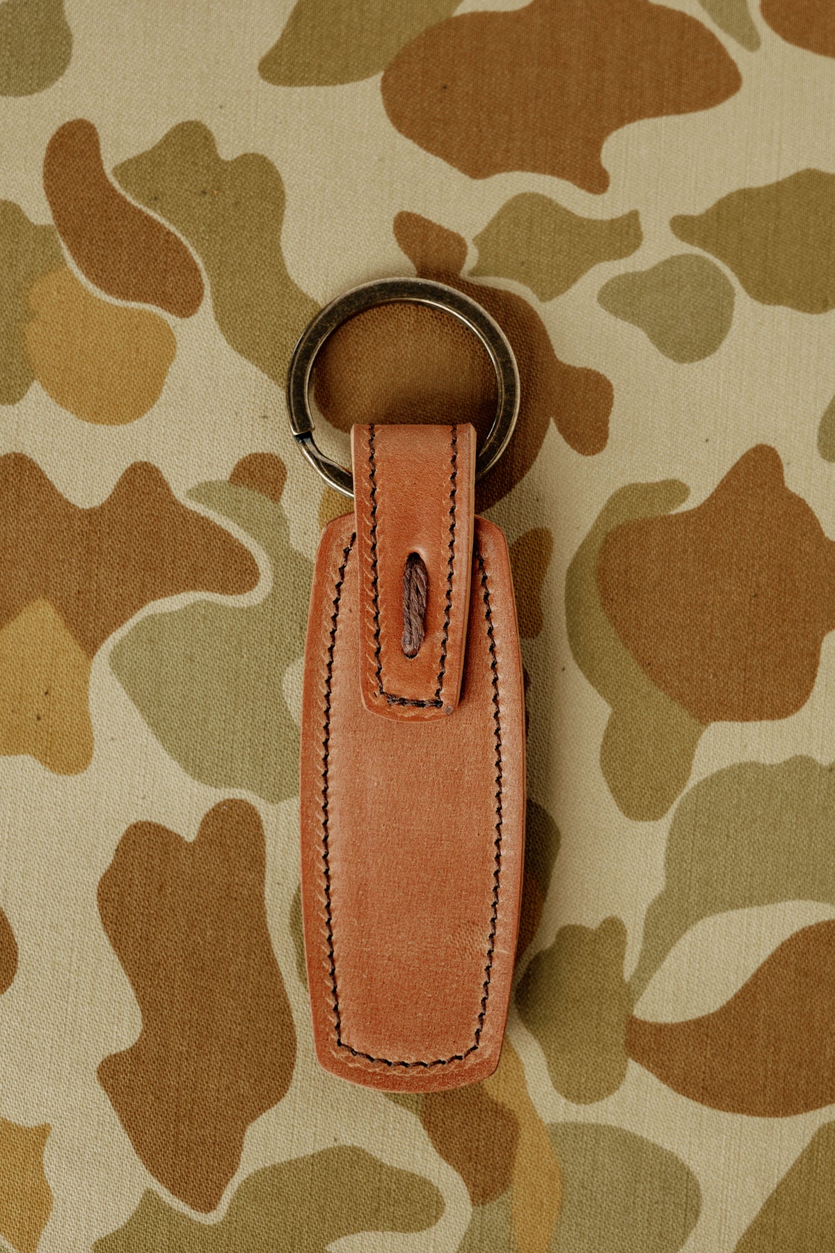 Rover Key Ring - Natural Horween Shell Cordovan