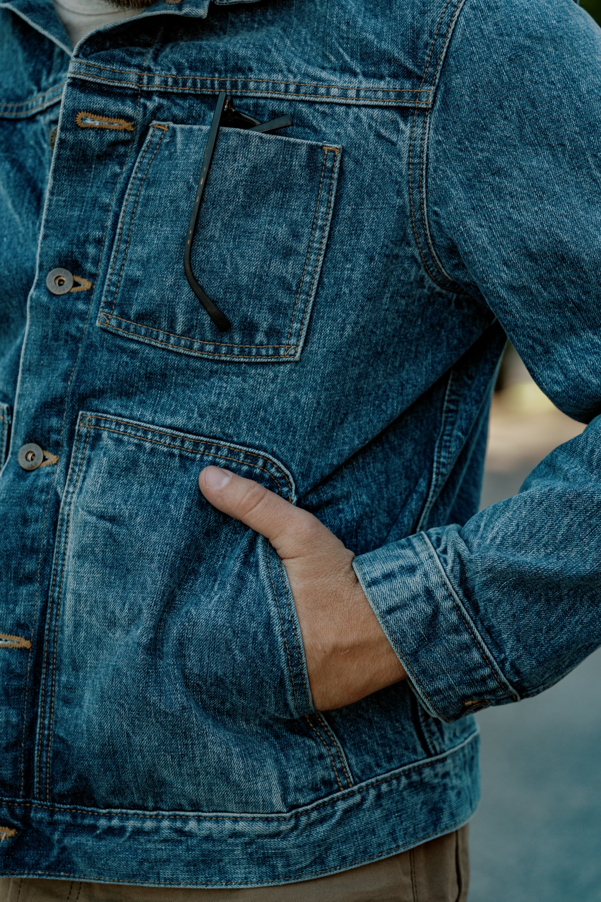 Wayman Jacket - Stonewashed Japanese Denim - Preorder - August Delivery