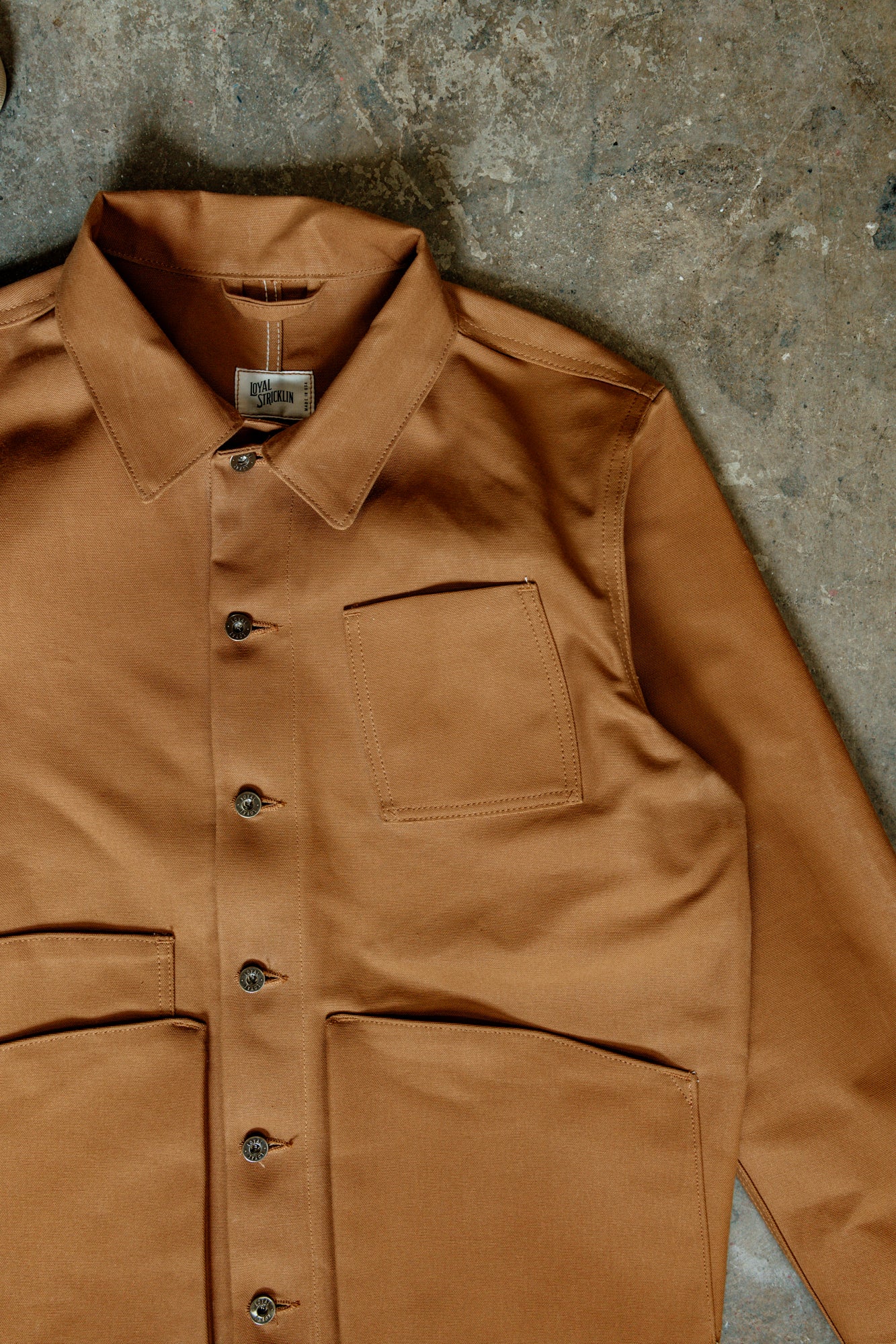 Amos Chore Coat - 13oz Brown Duck Cloth