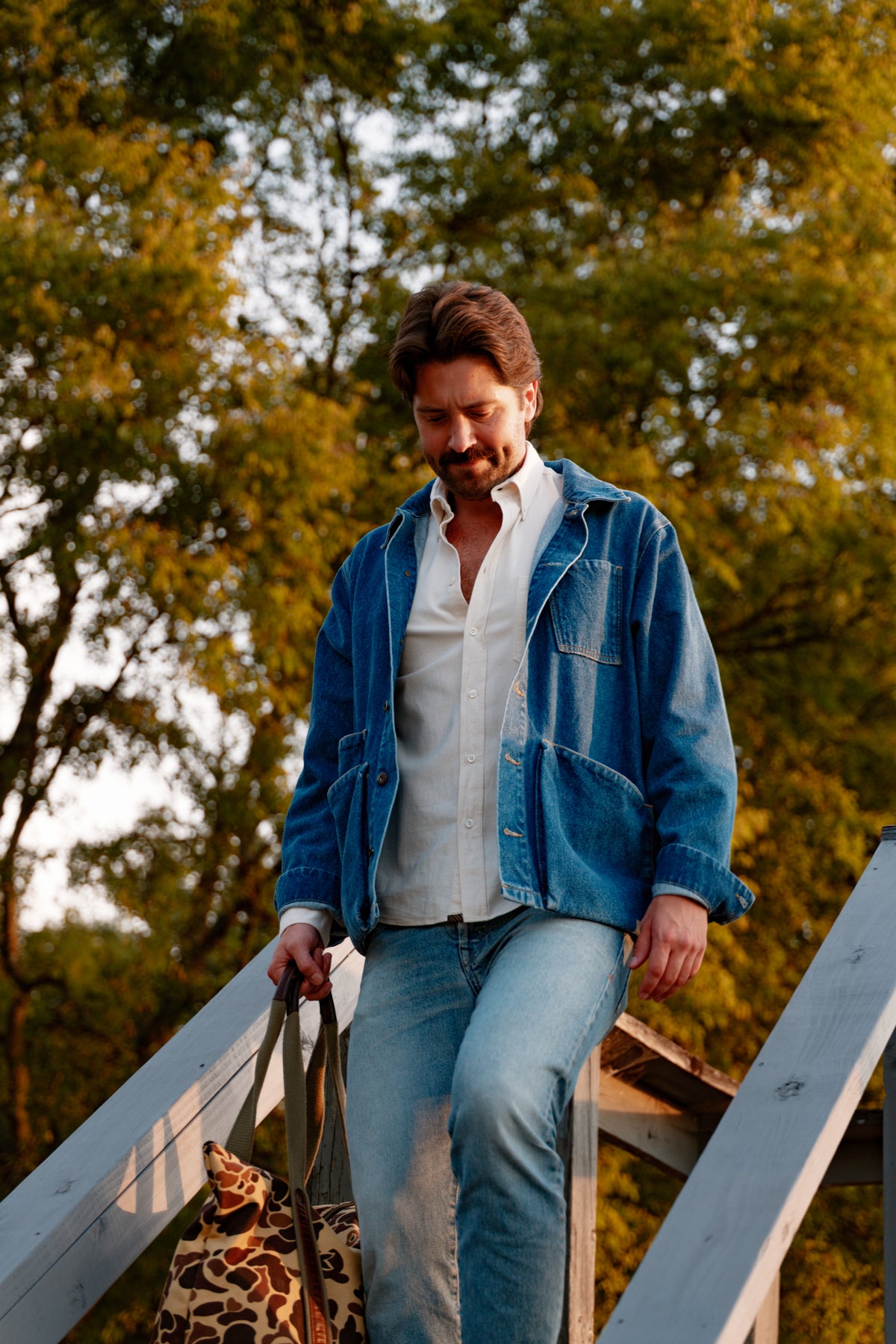 Amos Chore Coat - Stonewashed American Denim - Preorder -Ships Mid November