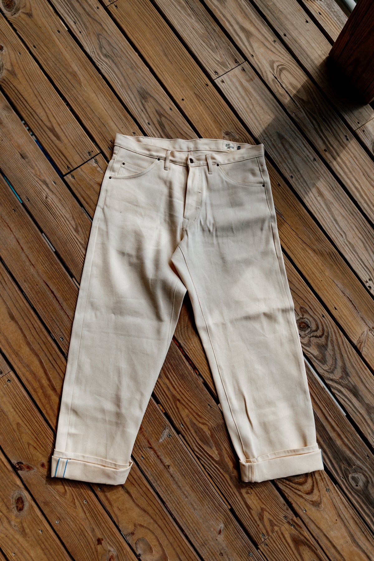 Holden Straight Leg- 11.25oz Ecru Selvedge - Cotton/Tencel