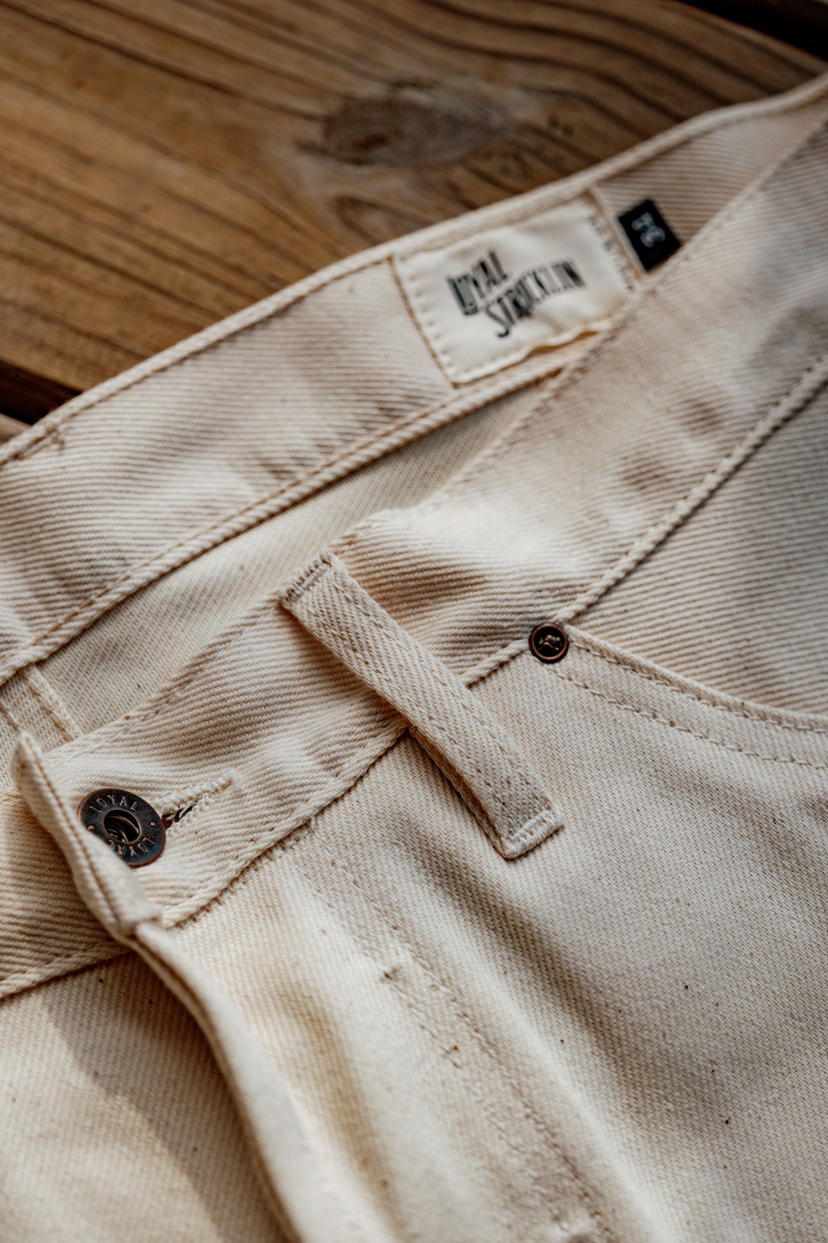 Holden Straight Leg- 11.25oz Ecru Selvedge - Cotton/Tencel