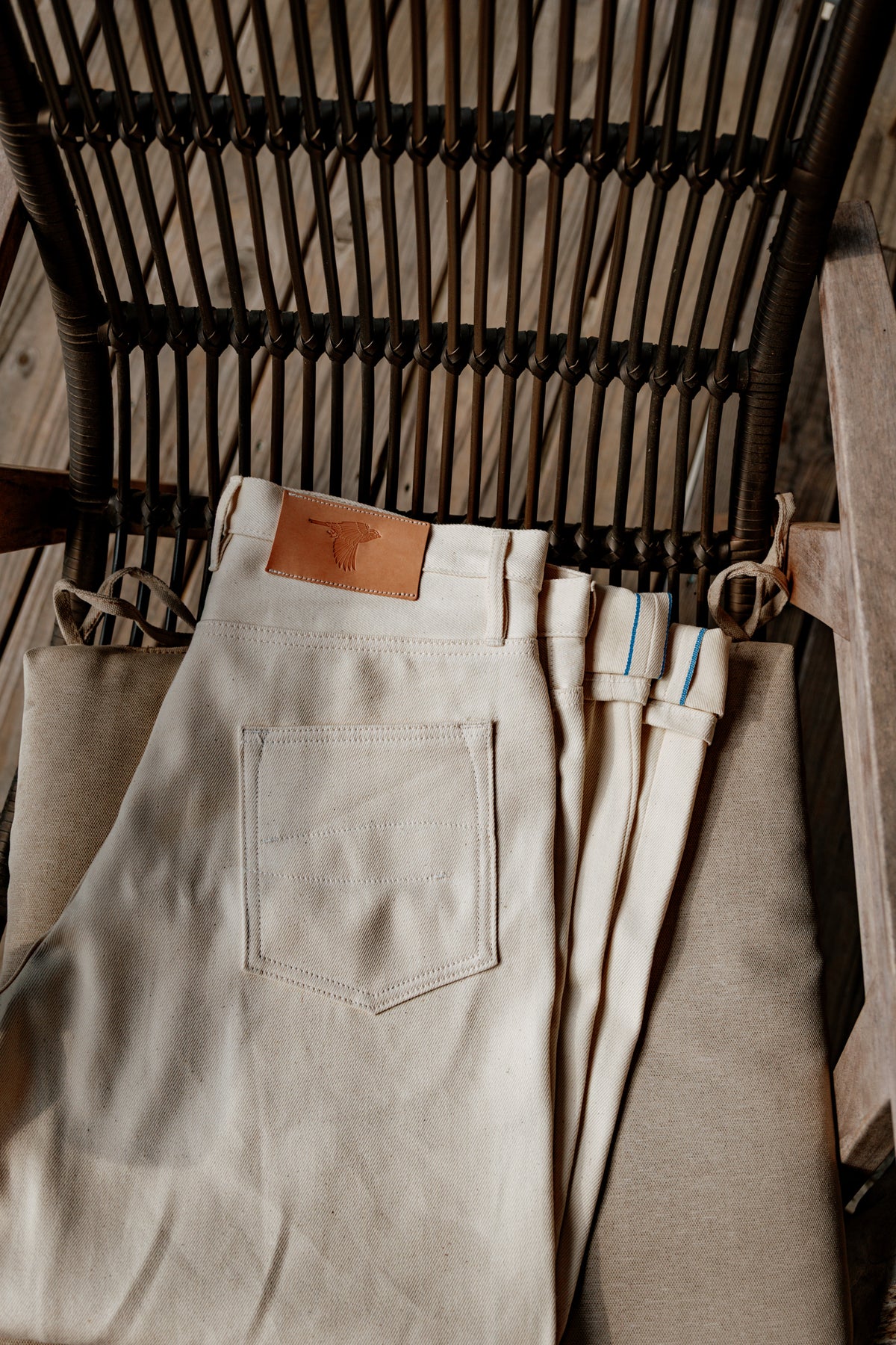 Holden Straight Leg- 11.25oz Ecru Selvedge - Cotton/Tencel