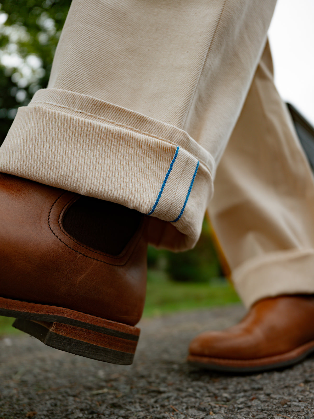 Holden Straight Leg- 11.25oz Ecru Selvedge - Cotton/Tencel