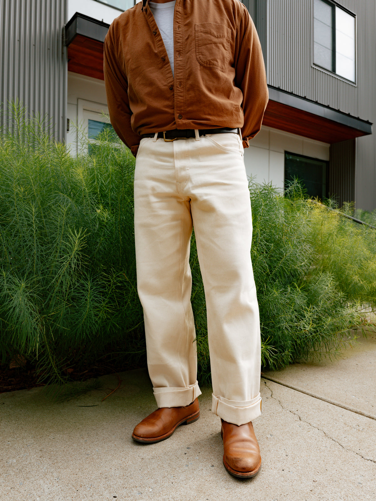 Holden Straight Leg- 11.25oz Ecru Selvedge - Cotton/Tencel