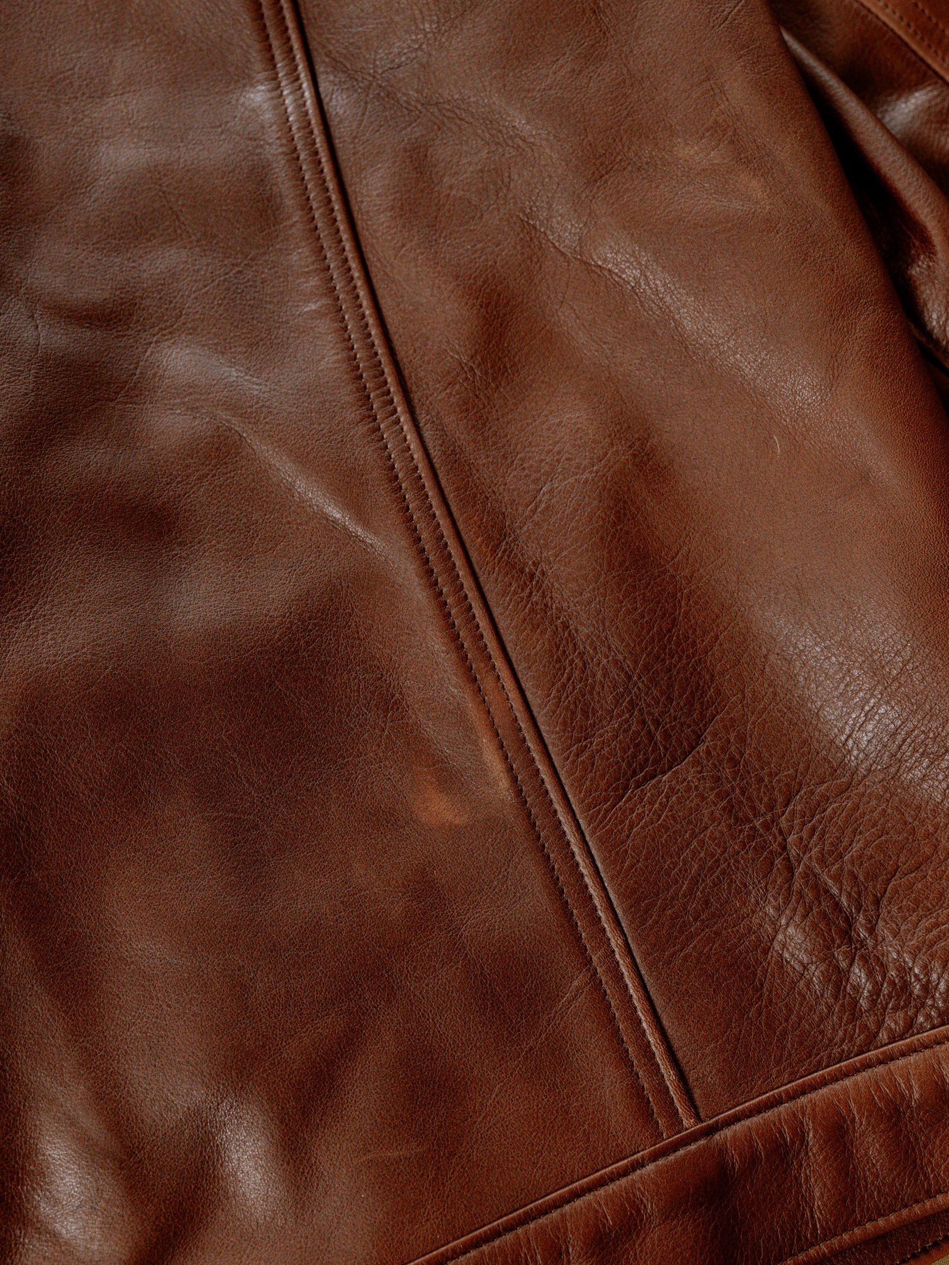 Wayman Jacket - Brown Italian Calfskin Leather - Preowned - XL