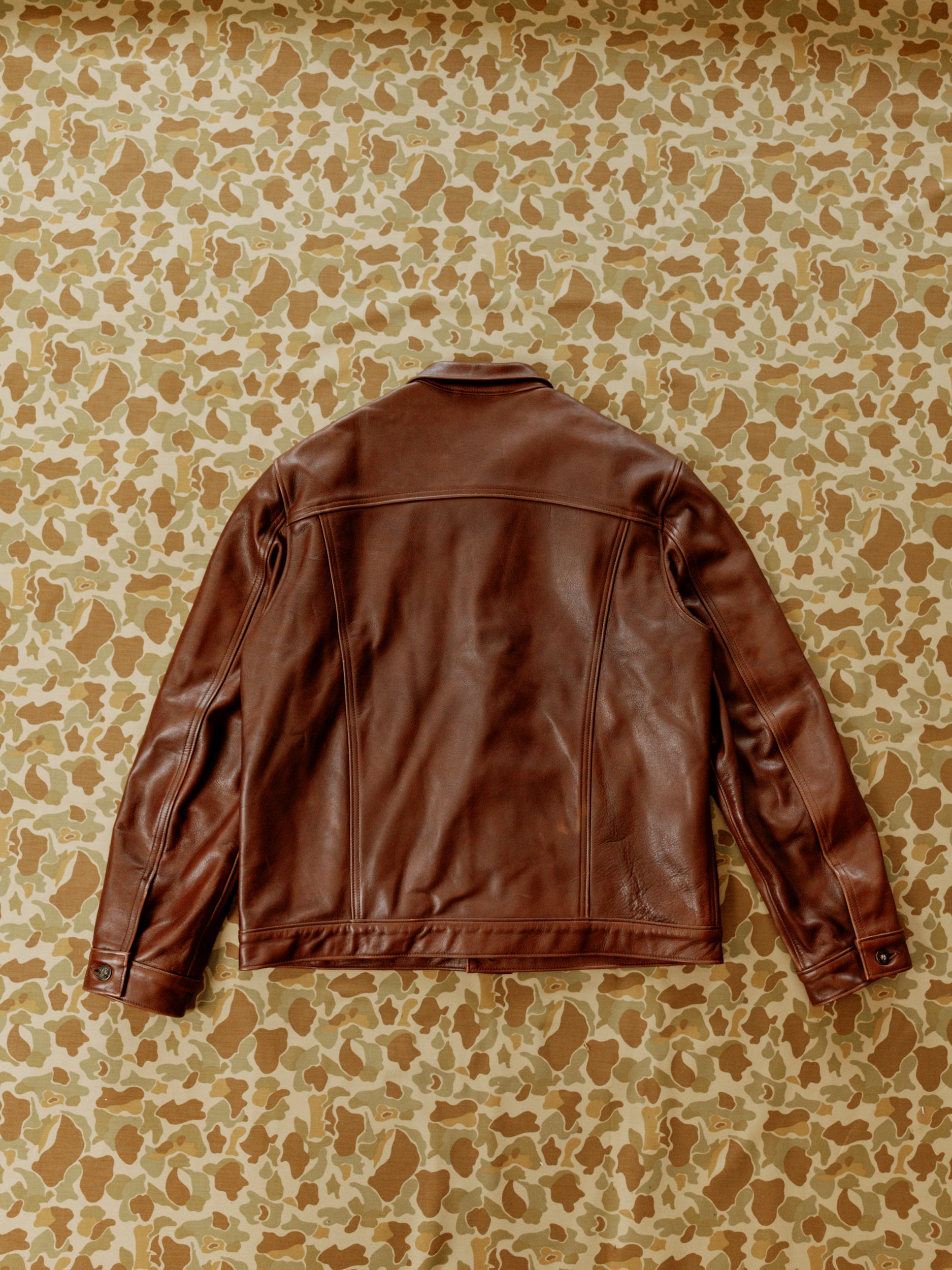 Wayman Jacket - Brown Italian Calfskin Leather - Preowned - XL