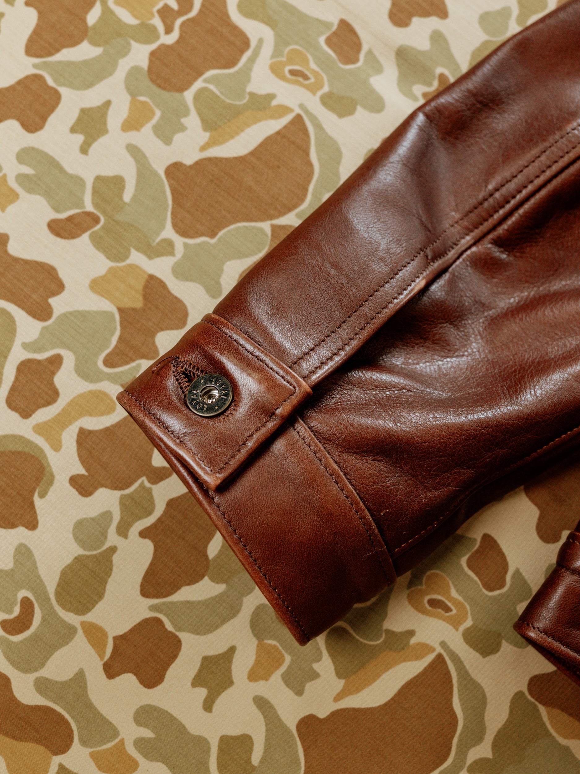 Wayman Jacket - Brown Italian Calfskin Leather - Preowned - XL