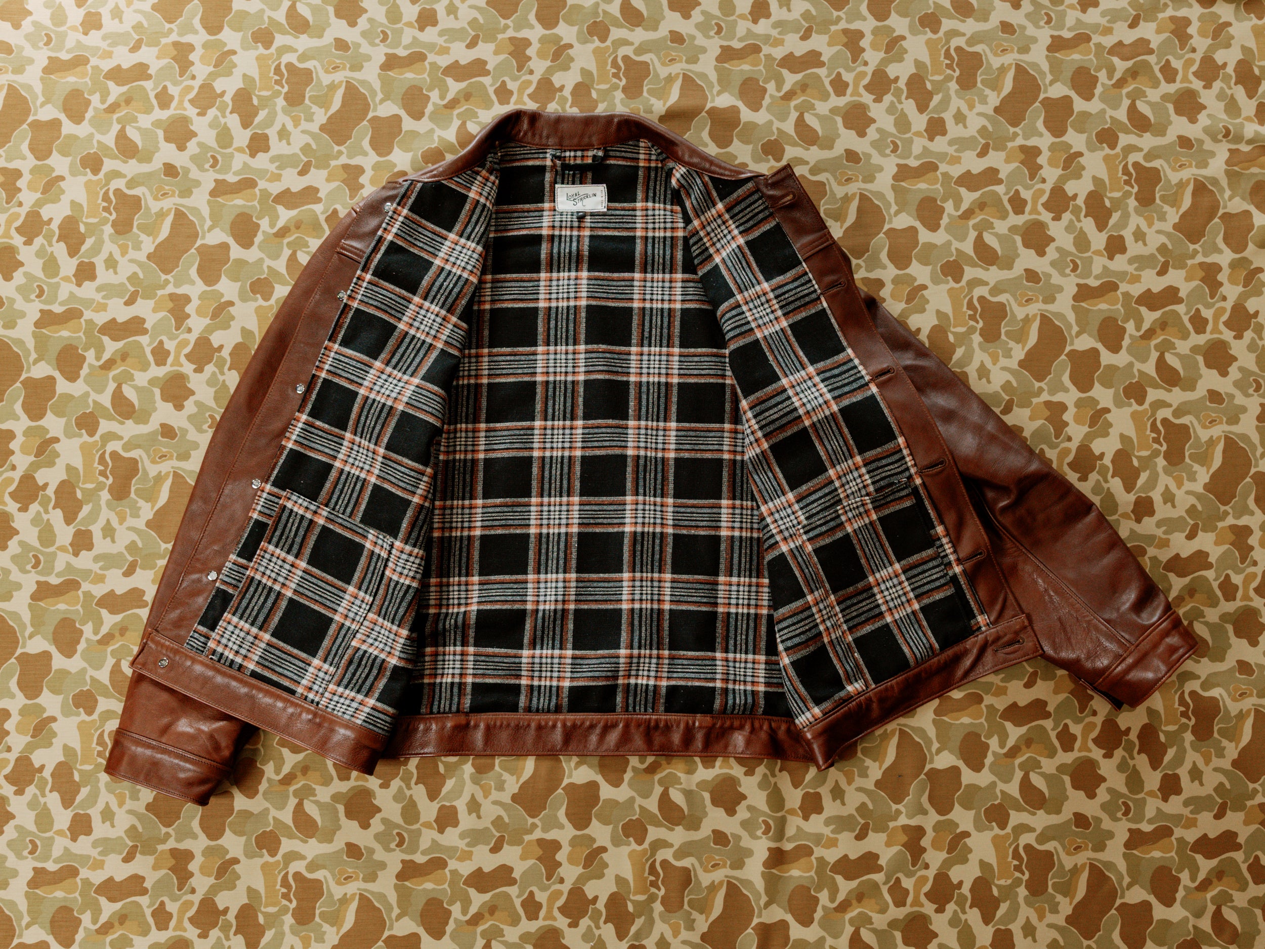 Wayman Jacket - Brown Italian Calfskin Leather - Preowned - XL
