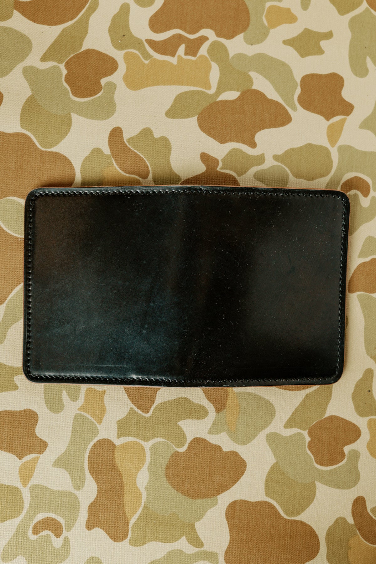 Miles Wallet - Black Horween Shell Cordovan / Horsehide Interior